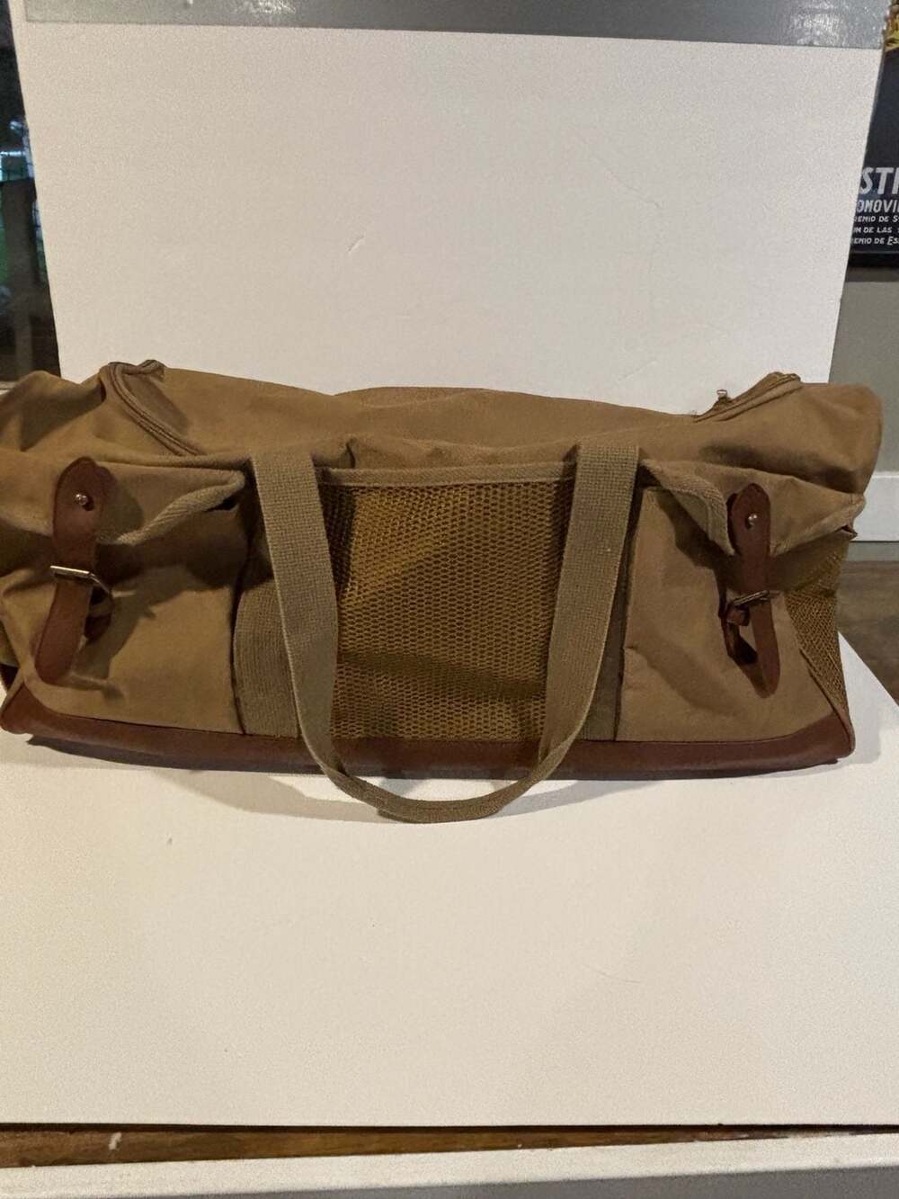 Vintage Ralph Lauren Canvas and Leather Duffel Bag
